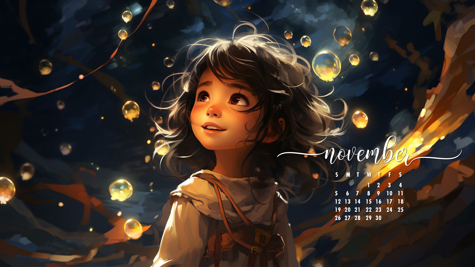 November 2023 Desktop Background Calendar Wallpaper