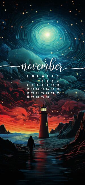 November Phone Calendar Background 28