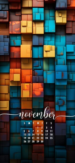November Phone Wallpaper Abstract