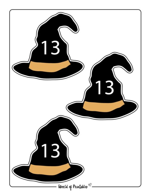Number Halloween Math Worksheets - 13