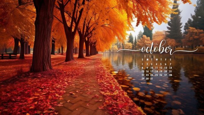 October Calendar Wallpaper 12
