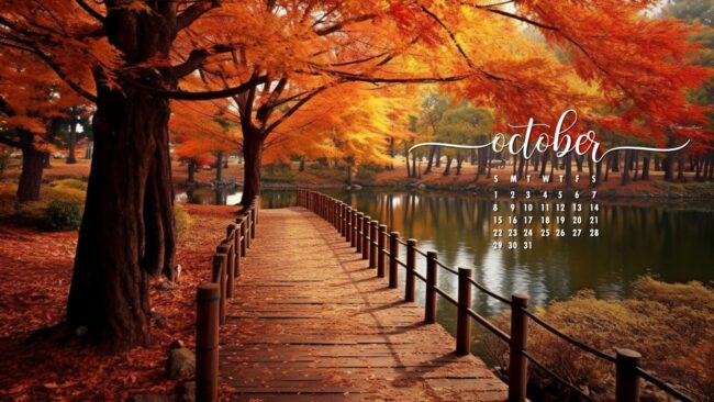 October Calendar Wallpaper 13