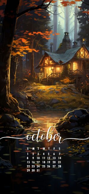 October Phone Background