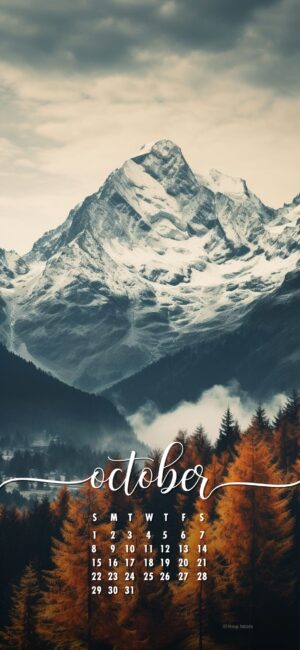 October Phone Wallpaper Mountain