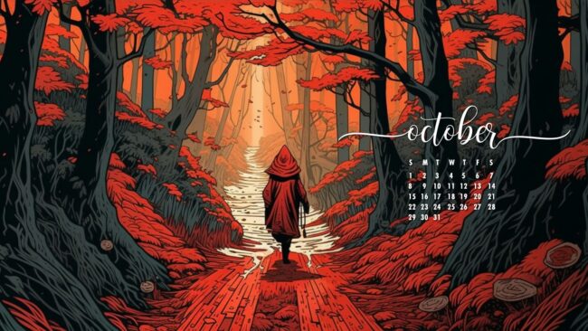 October Wallpaper Red Hood