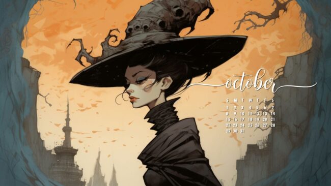 October Wallpaper Witch