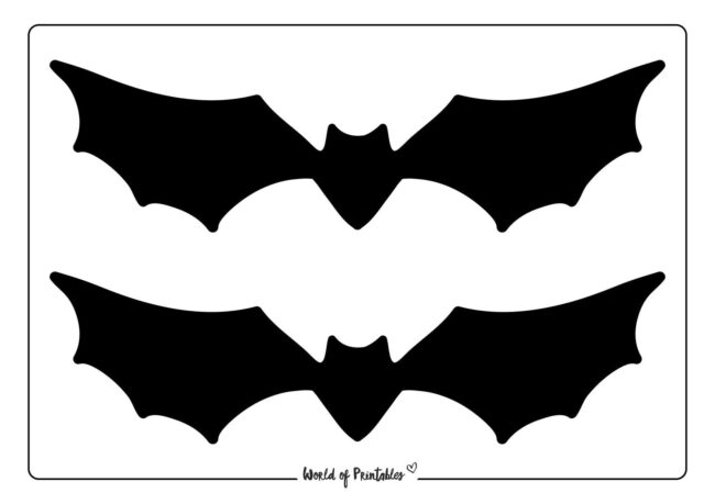 Paper Bat Template