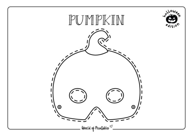 Pumpkin Mask Cut Out