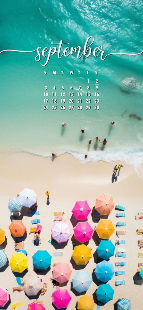 September Phone Wallpaper Beach Ocean