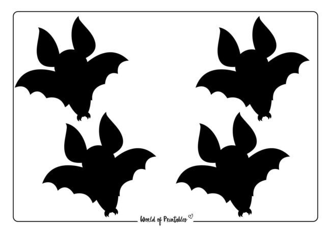 Small Simple Bat Outline