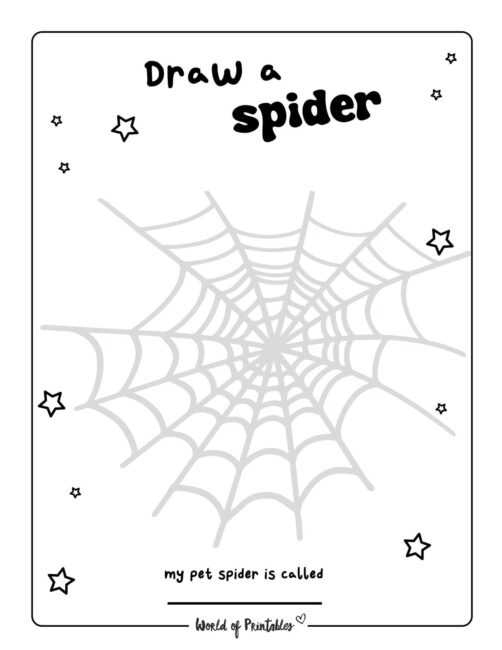 Spider Halloween Activity Sheets - 2