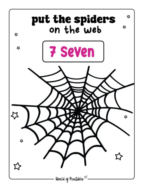 Spider Halloween Math Worksheets - 7