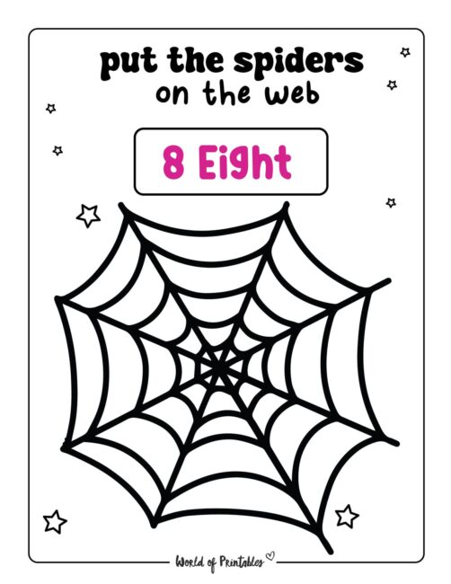 Spider Halloween Math Worksheets - 8