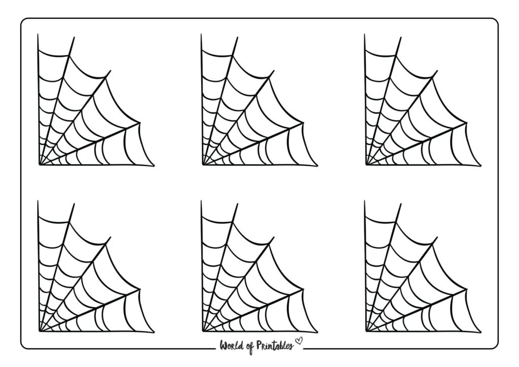 Spiderweb Printables - World of Printables