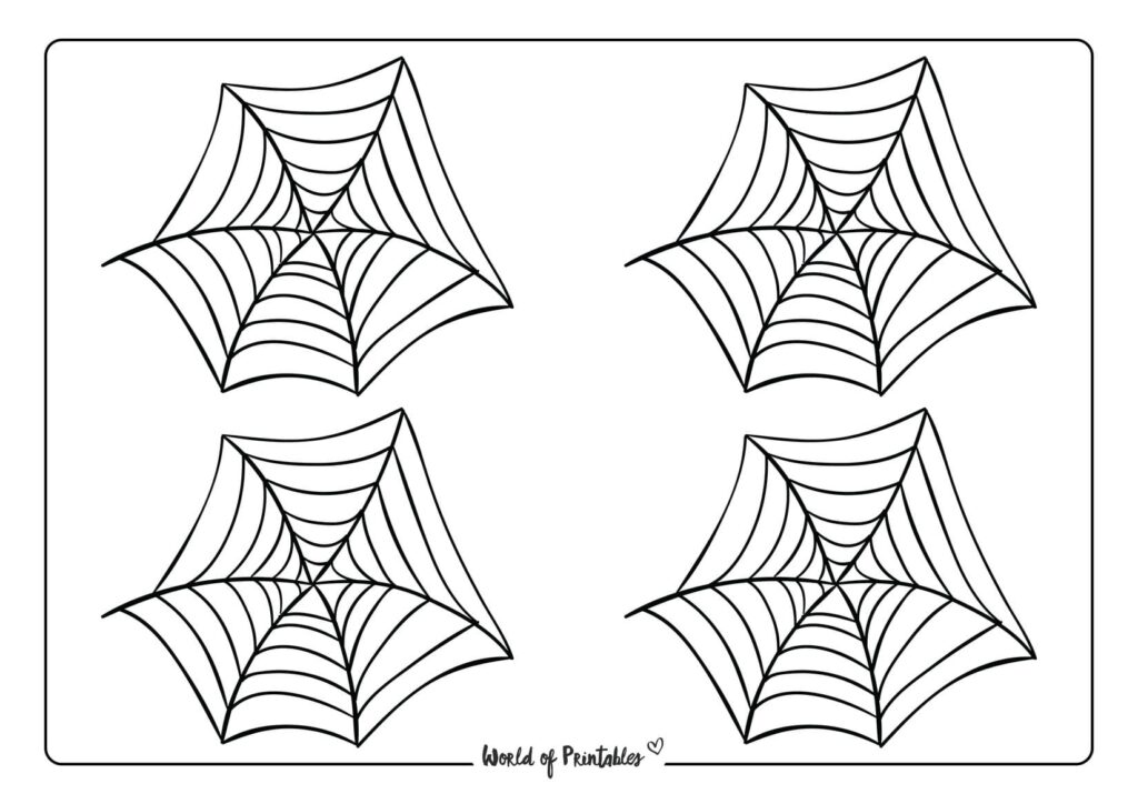 Spiderweb Printables - World of Printables