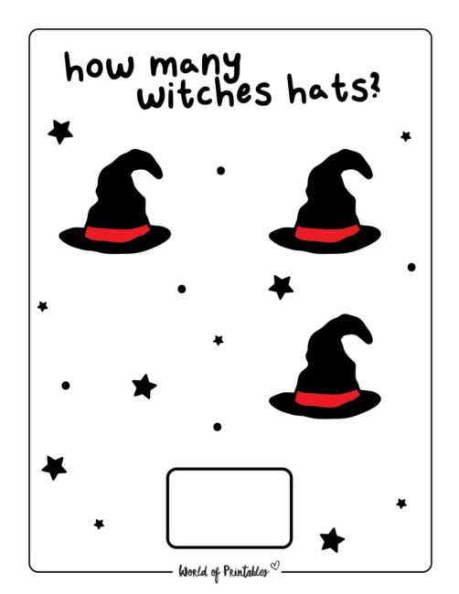 Witch Halloween Math Worksheets - 3