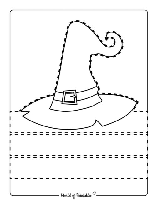 Witch Hat Cut Out Template 5
