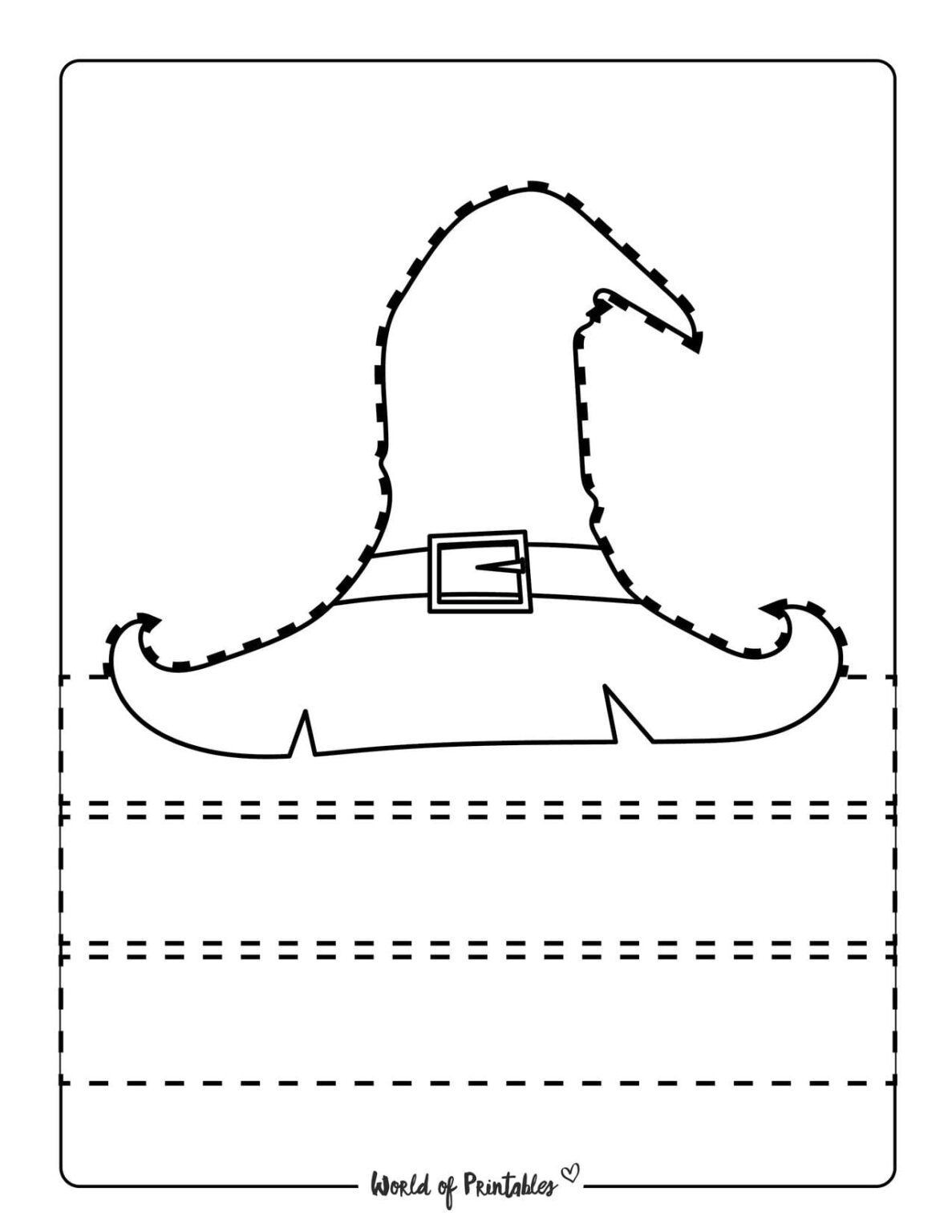 Witch Hat Printables - World of Printables