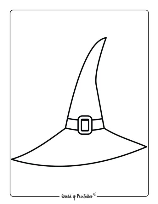 Witch Hat Template 13