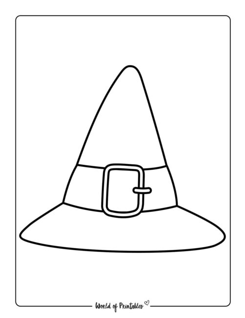 Witch Hat Template 2