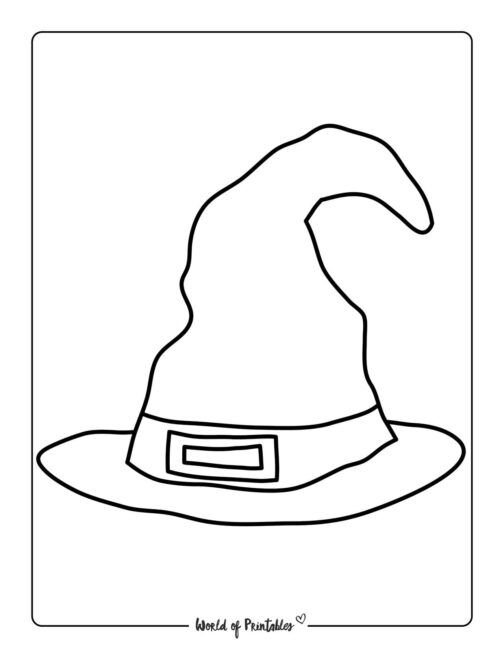 Witch Hat Template 3