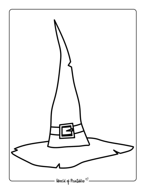 Witch Hat Template 6