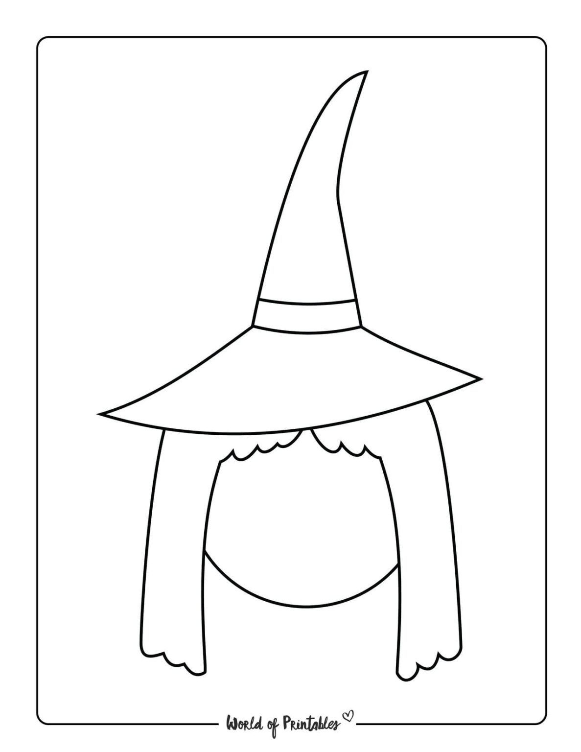 Witch Printable World of Printables - Witch Template 5 1187x1536 