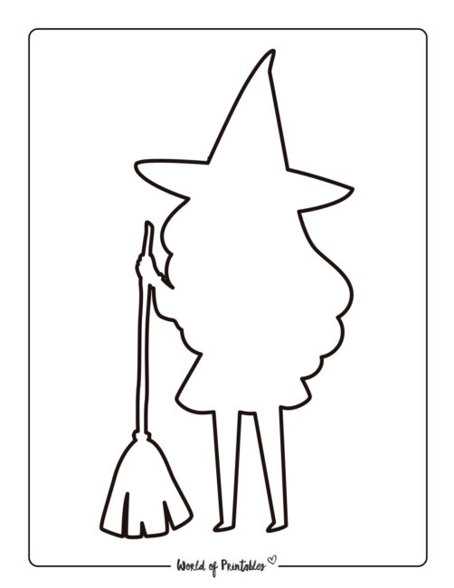 Witch Template Printable 20
