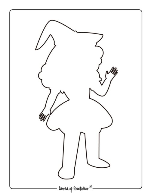 Witch Template Printable 26