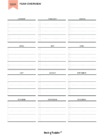 Free 2024 Planner - 65 Page Printable Planner | 4 Color Styles