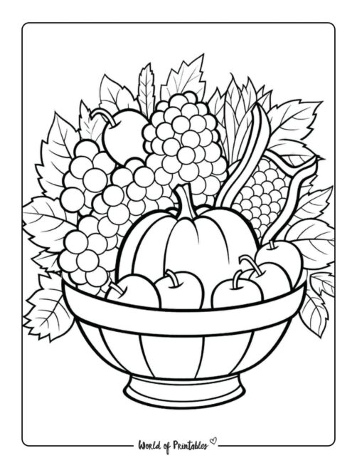 Adult Thanksgiving Coloring