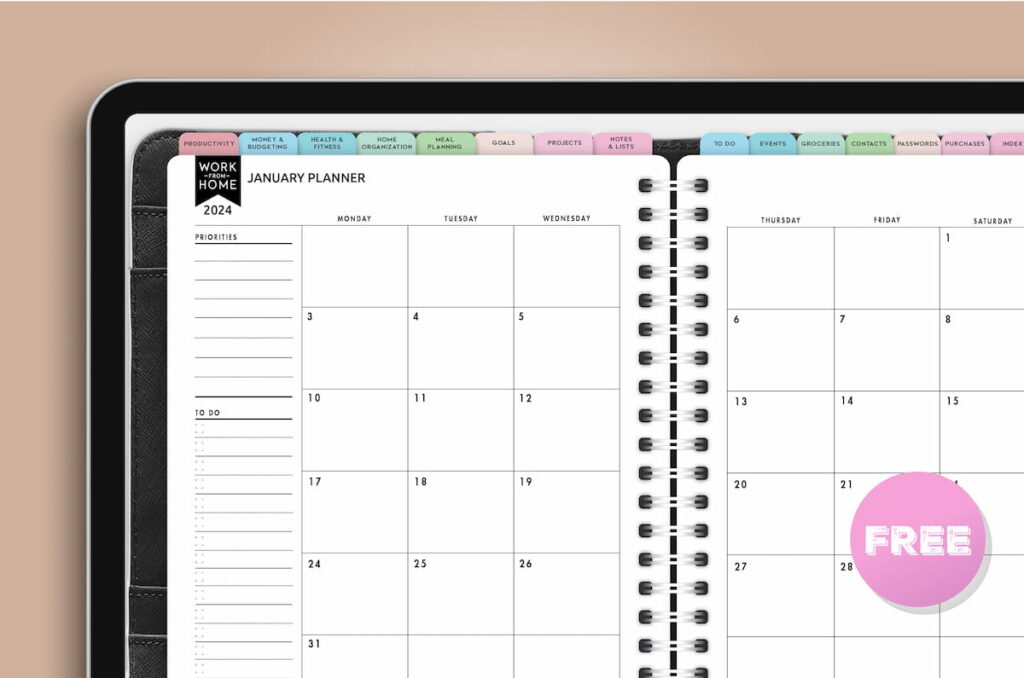 Best Digital Planner Monthly Calendar