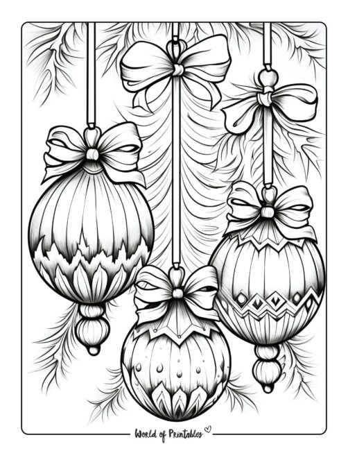 Christmas Decorations Coloring Pages 36