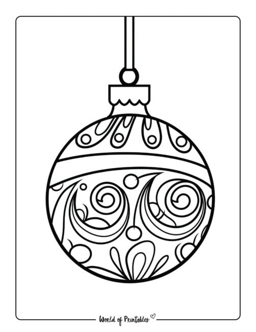 Christmas Decorations Coloring Pages 74