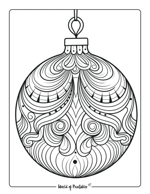 Christmas Ornament Coloring Page 54
