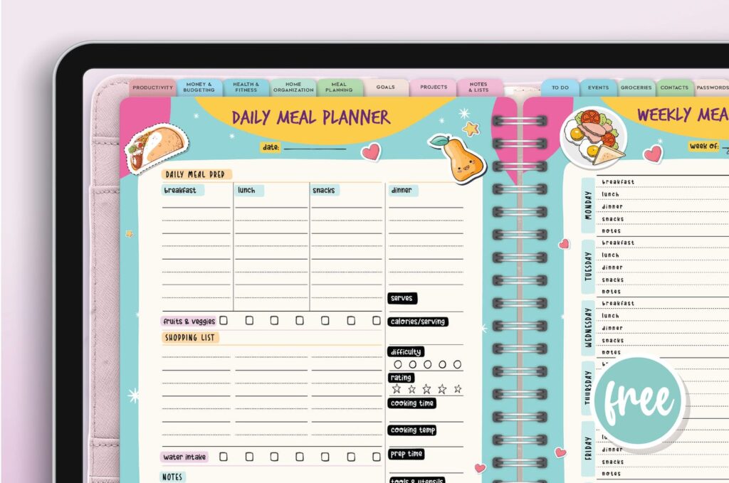 Happy Habit Meal Planner