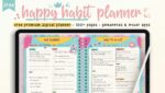 Happy Habit Planner | Free Digital Planner - World of Printables