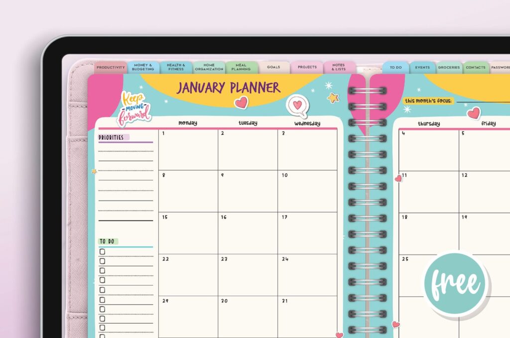 Happy Habit Planner Calendar