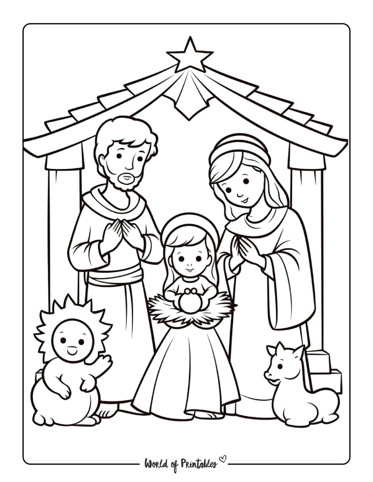 Nativity Coloring Pages - World of Printables