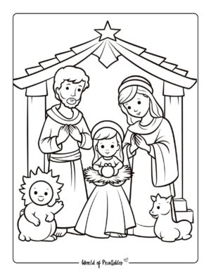 Nativity Coloring Pages - World of Printables