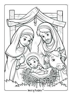Nativity Coloring Pages - World of Printables