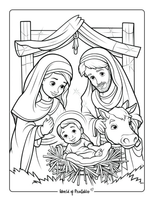 Nativity Coloring Pictures 43