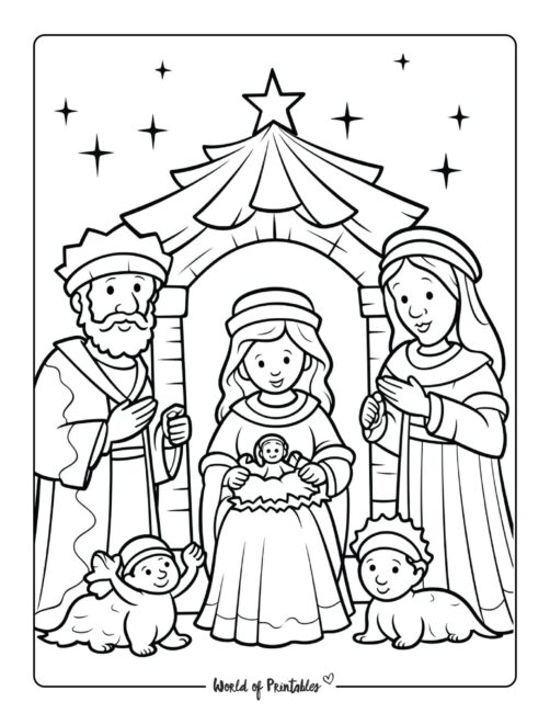 Nativity Coloring Sheet 33