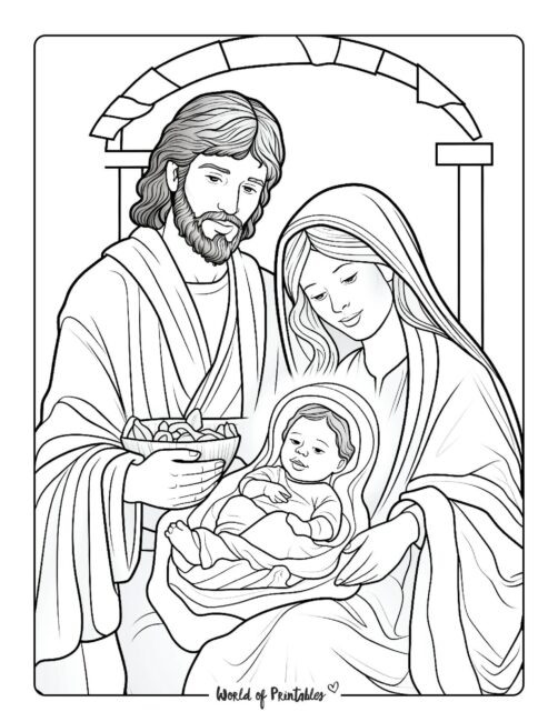 Nativity Coloring Sheet 36