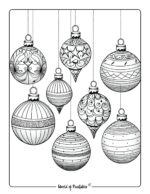 Ornament Coloring Pages - World of Printables