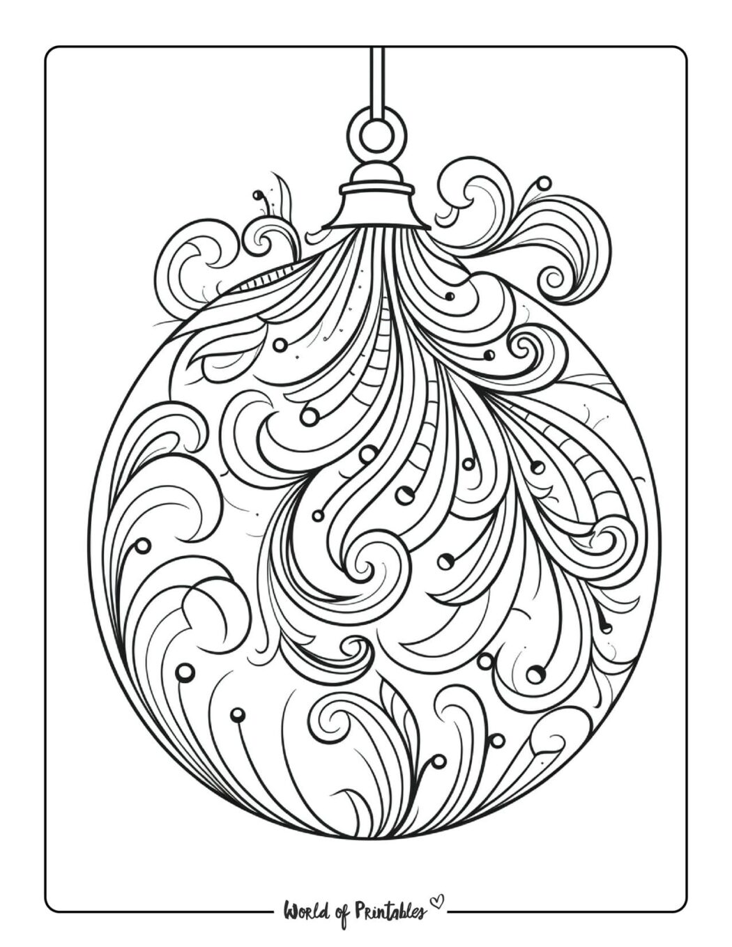 Ornament Coloring Pages - World of Printables