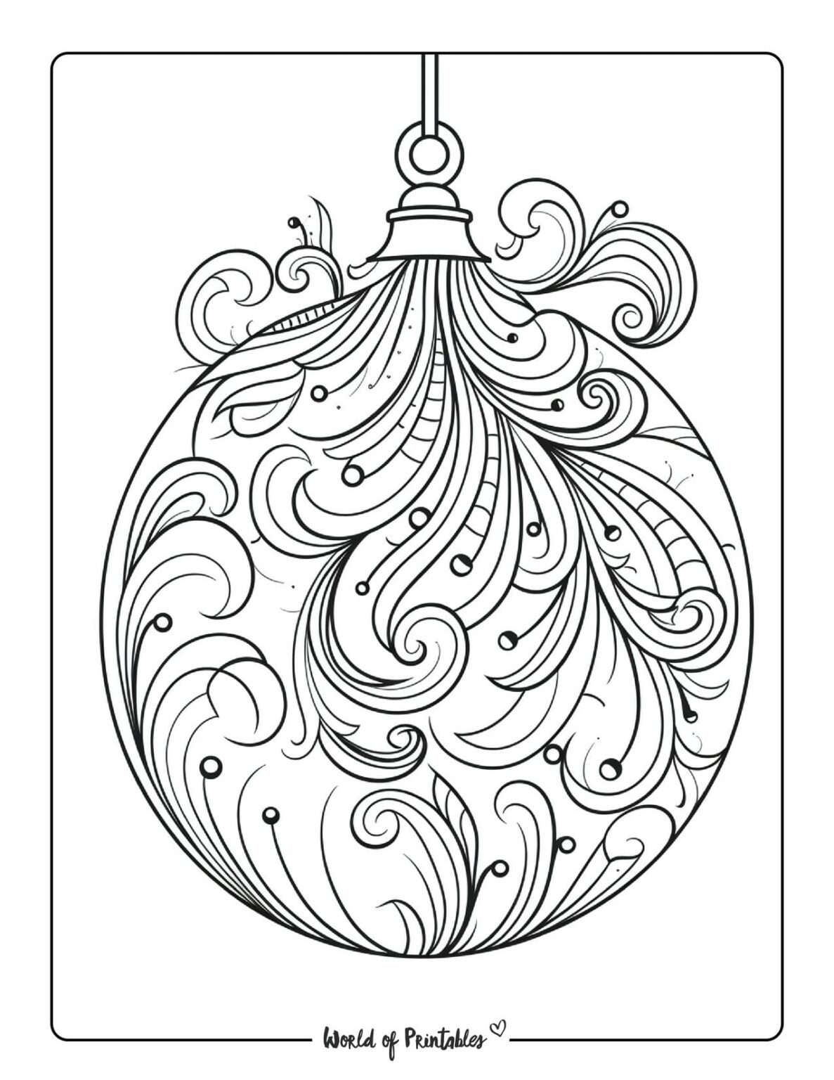 Ornament Coloring Pages - World of Printables