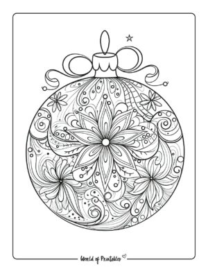 Ornament Coloring Pages - World of Printables