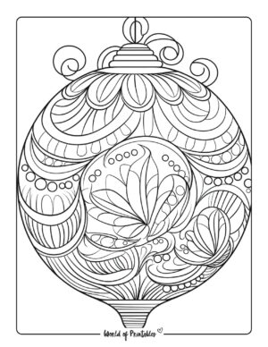 Ornament Coloring Pages - World of Printables