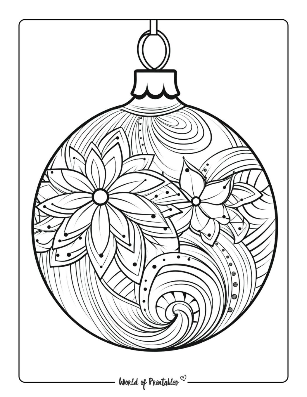 Ornament Coloring Pages World of Printables Ornament Coloring Pages World of Printables